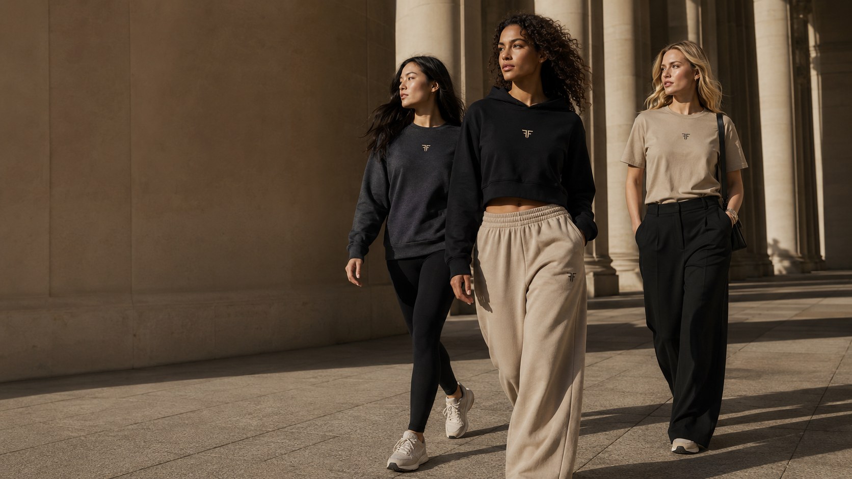 Tonal layering — Faith Above Fear Essentials styling